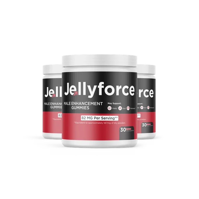 Jellyforce male enhancement gummies, three-jar package