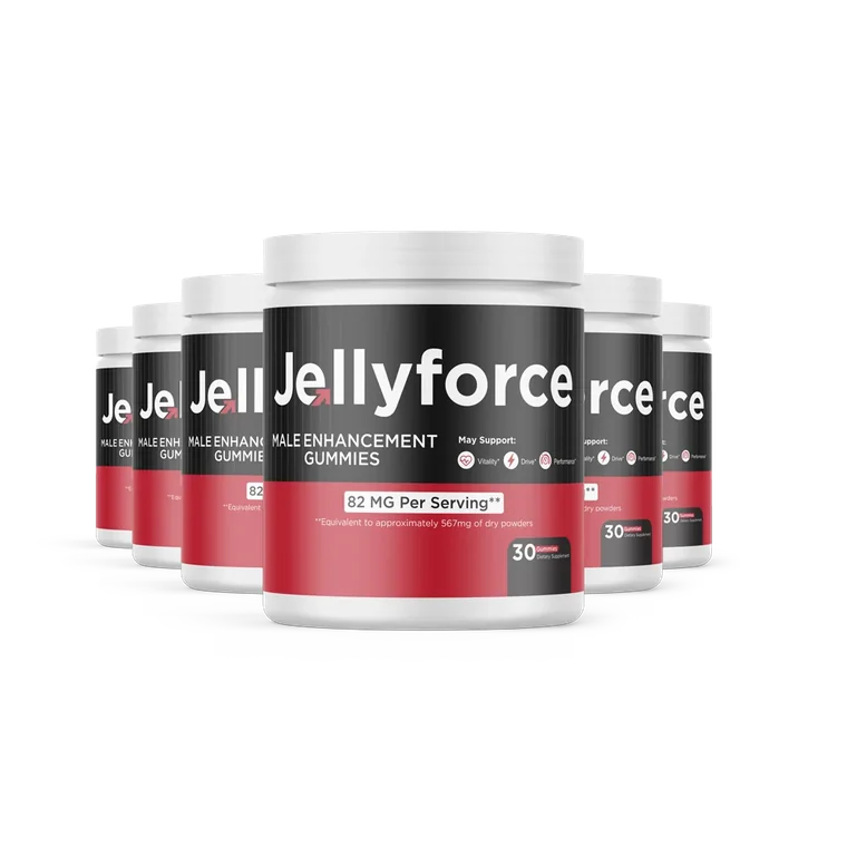 Jellyforce six-jar package of men's vitality gummies